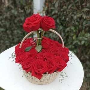 Canasto de rosas