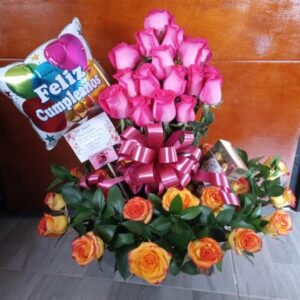 36 rosas con ferrero por 8 y globo