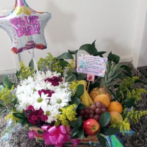 Canasta margaritas frutal