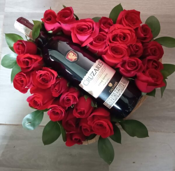 Amor rosas y vino