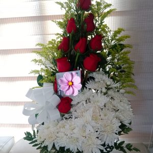 espiral x 10 rosas y margaritas