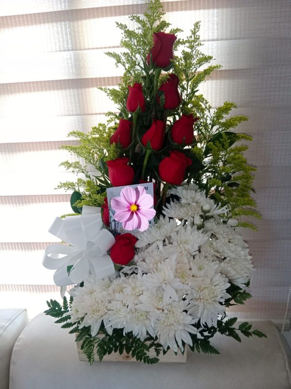 espiral x 10 rosas y margaritas