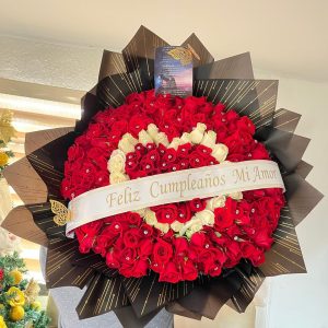 Bouquet buchón de 200 rosas